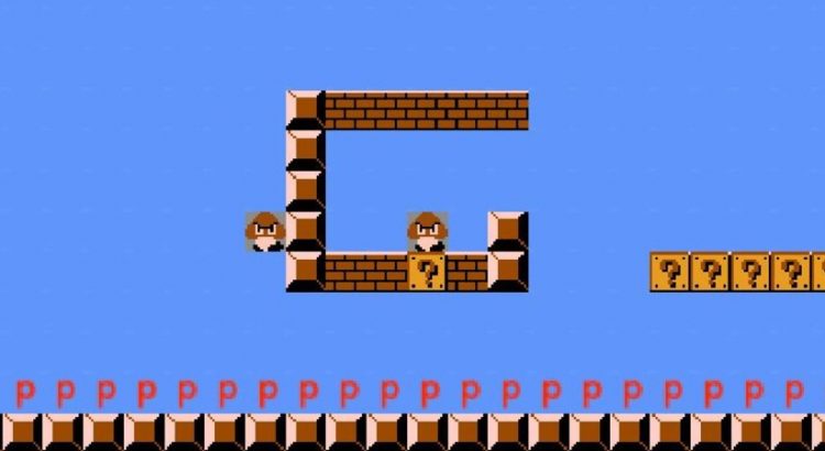 Interface du jeu Super Mario Bros