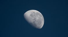 Photo montrant la Lune