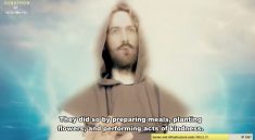 Capture demontrant Jesus en train de precher a l’ecran