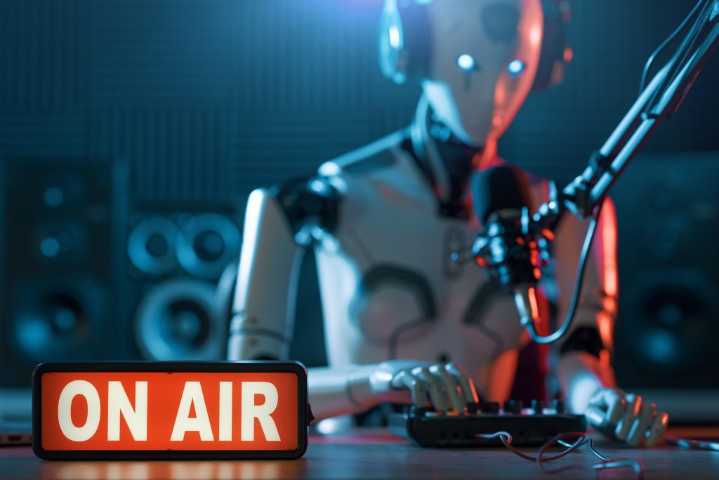 Un robot a la radio
