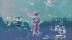 Photo pixelisee d’un astronaute